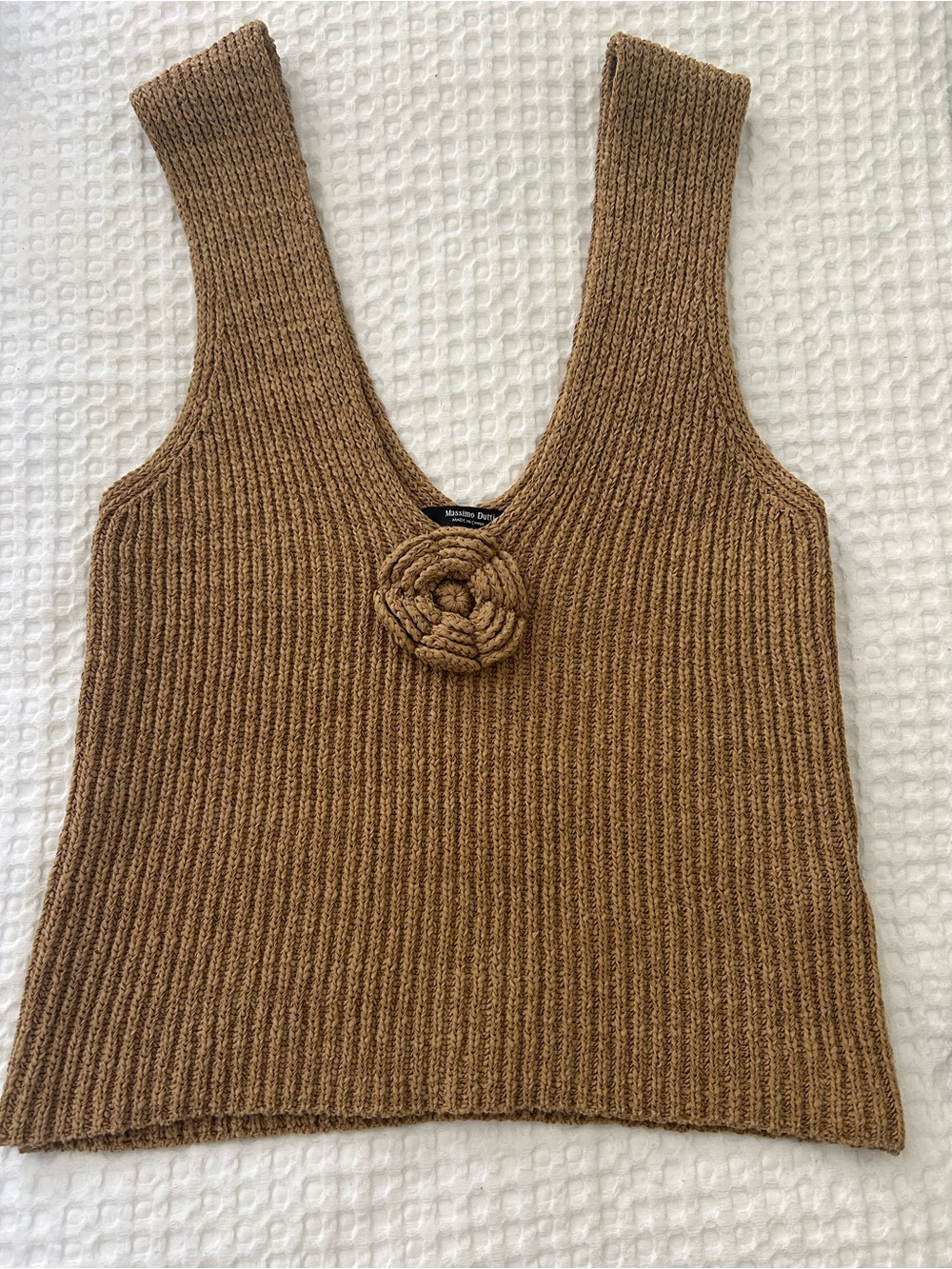 Massimo Dutto Chunky Ribbed Knit Tank